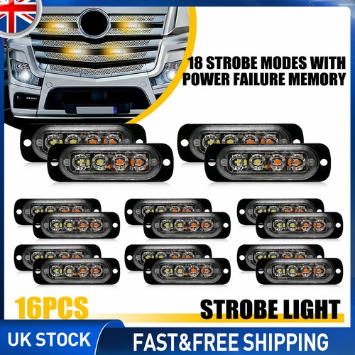 16x car truck flashing warning - 16x,