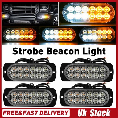 12led amber recovery strobe - amber,