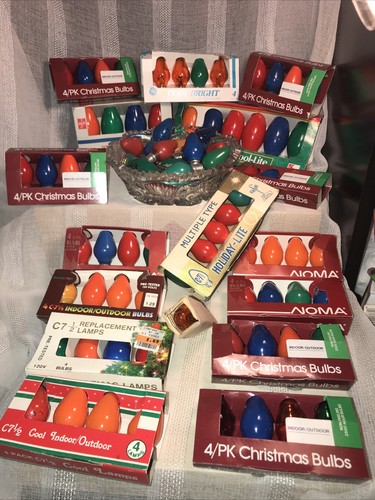 Vtg christmas bulbs - vtg,