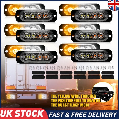 12x led amber white - led,