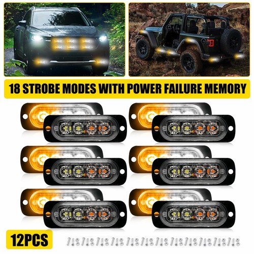 Amber white led car truck - amber/white,