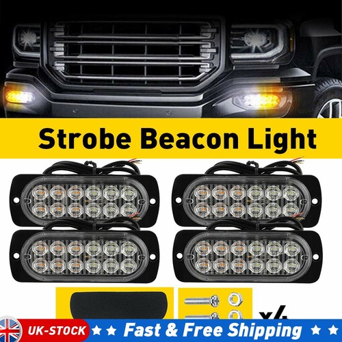 12led strobe light bar car - 4x,
