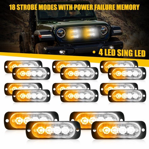 4pcs led strobe light bar - led, car