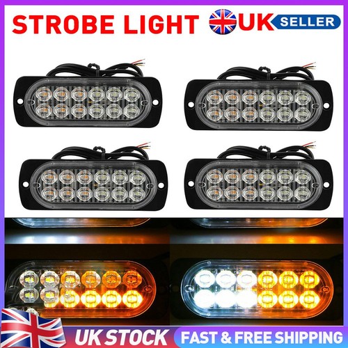White amber 12led car truck - 4,