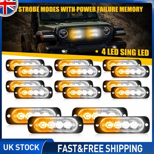 16x 4led car strobe - strobe, marker