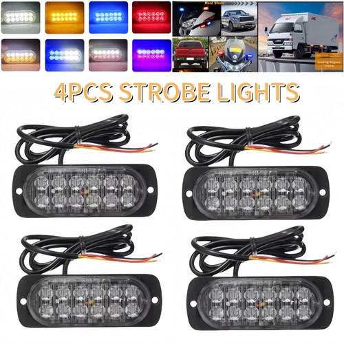 12led car truck emergency - 4x,