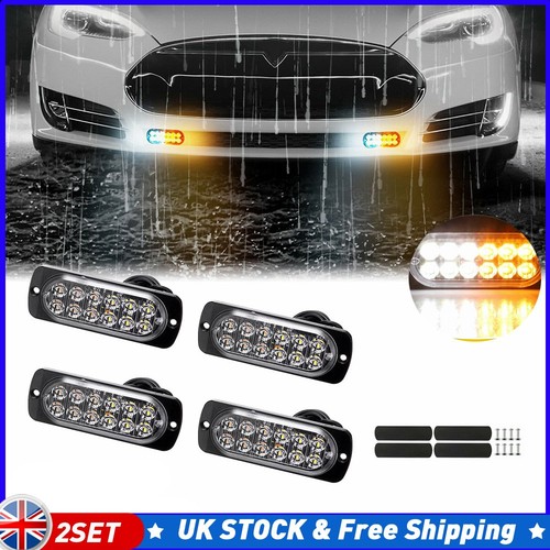 Led strobe light bar car - 4x, 12