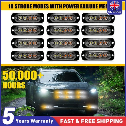 12x 4led car strobe - 12x, marker
